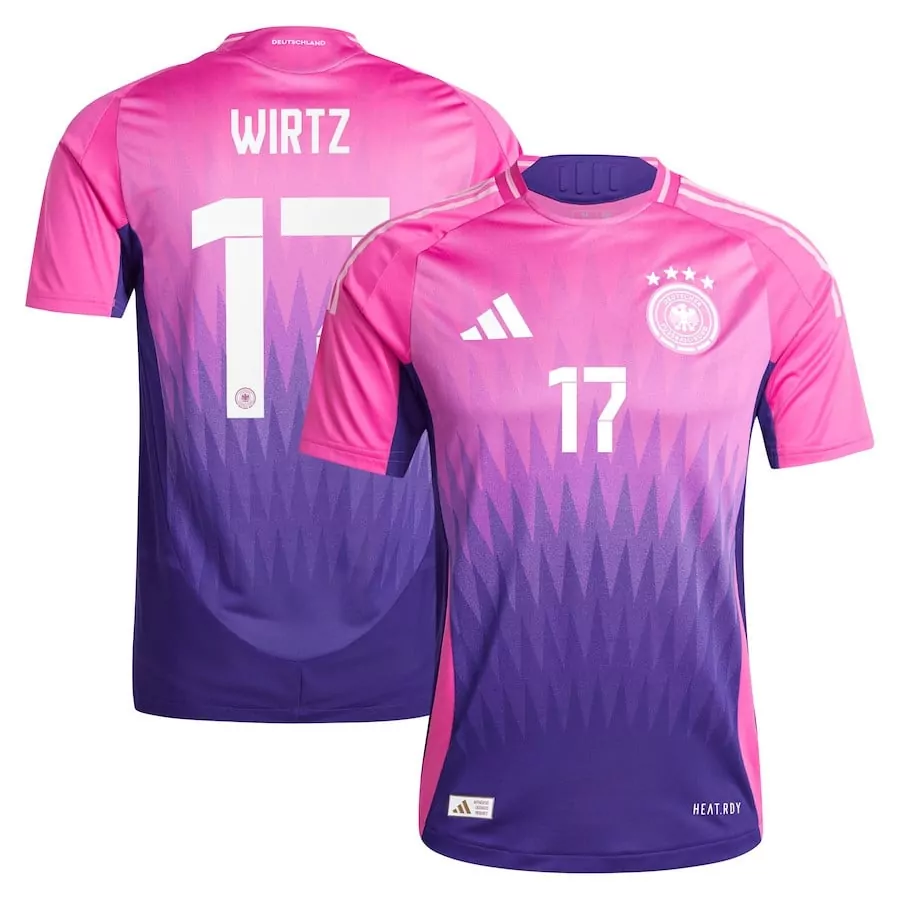 wirtz away mens germany 2024 stadium homeaway soccer jersey