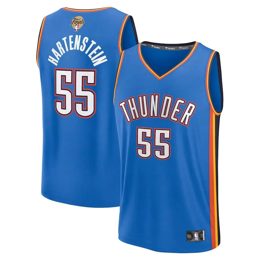 women chet holmgren mens oklahoma city thunder blue 2025 nba finals fast break jersey all stitched