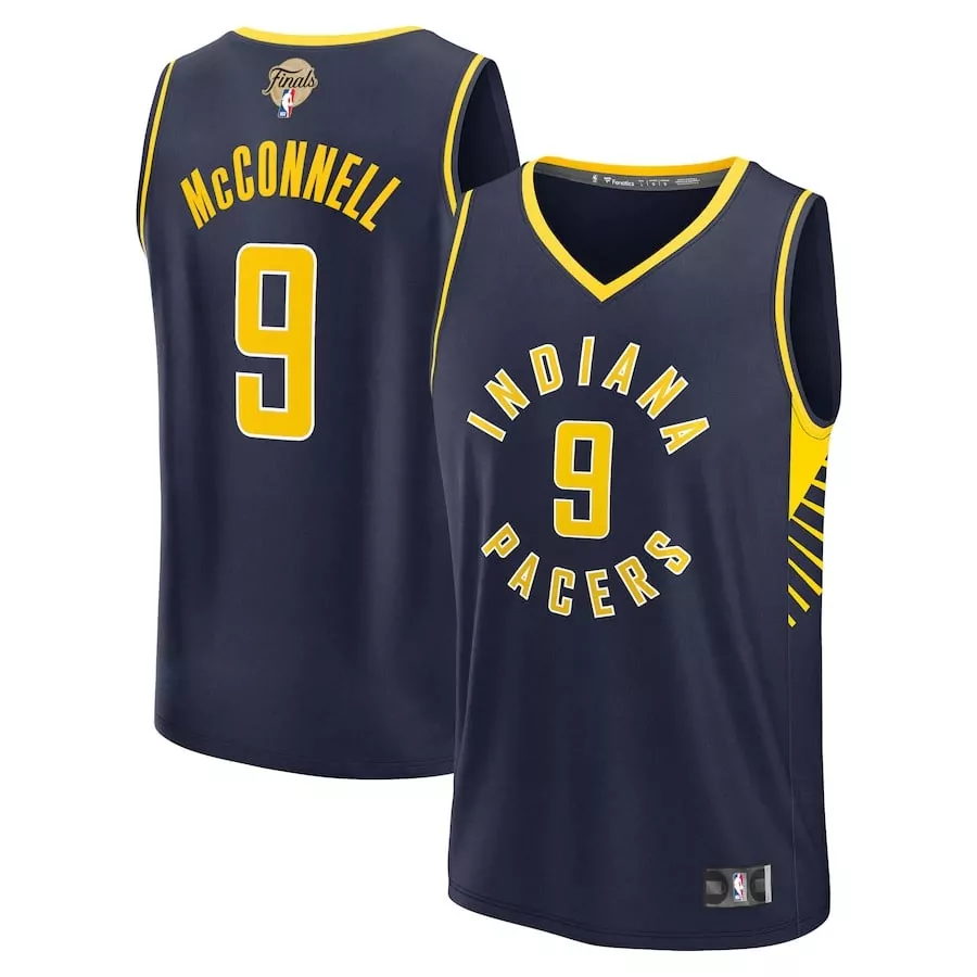 men tj mcconnell mens indiana pacers 2025 nba finals fast break navy jersey