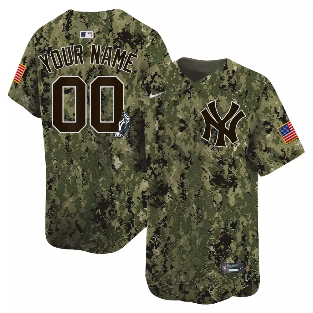 woodland men new york yankees usmc alternate vapor premier limited custom jersey all stitched