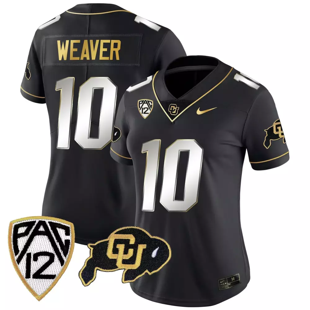 Xavier Weaver Black Sleeves Women's Vapor Limited Jersey | Colorado Buffaloes Stitched Edition | Fan Gear for Women & Youth