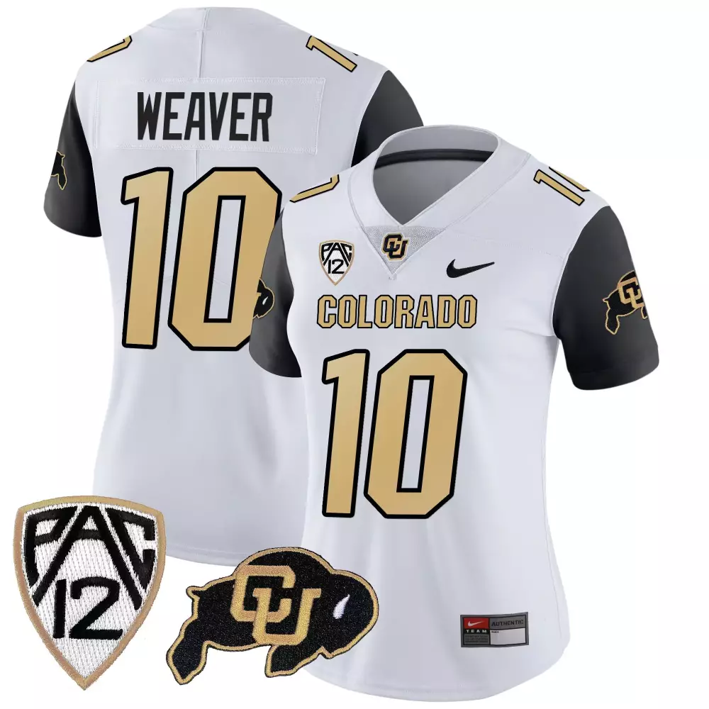 Xavier Weaver Black Sleeves Women's Vapor Limited Jersey | Colorado Buffaloes Stitched Edition | Fan Gear for Women & Youth