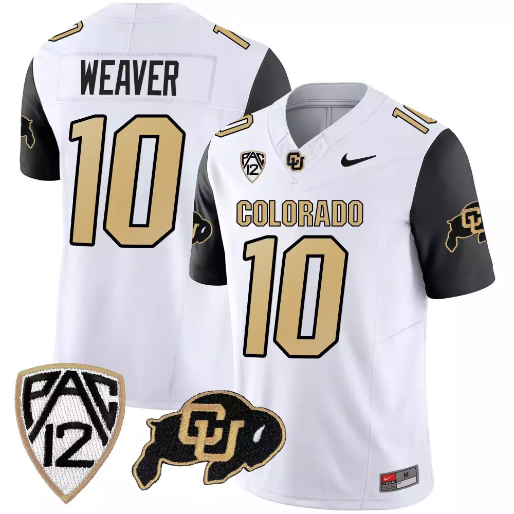 Xavier Weaver Black Sleeves Women's Vapor Limited Jersey | Colorado Buffaloes Stitched Edition | Fan Gear for Women & Youth