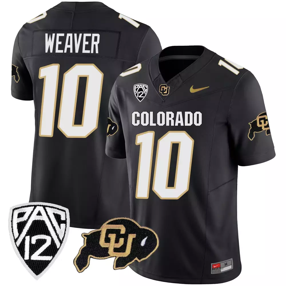 xavier weaver black youths colorado buffaloes vapor limited jersey all stitched