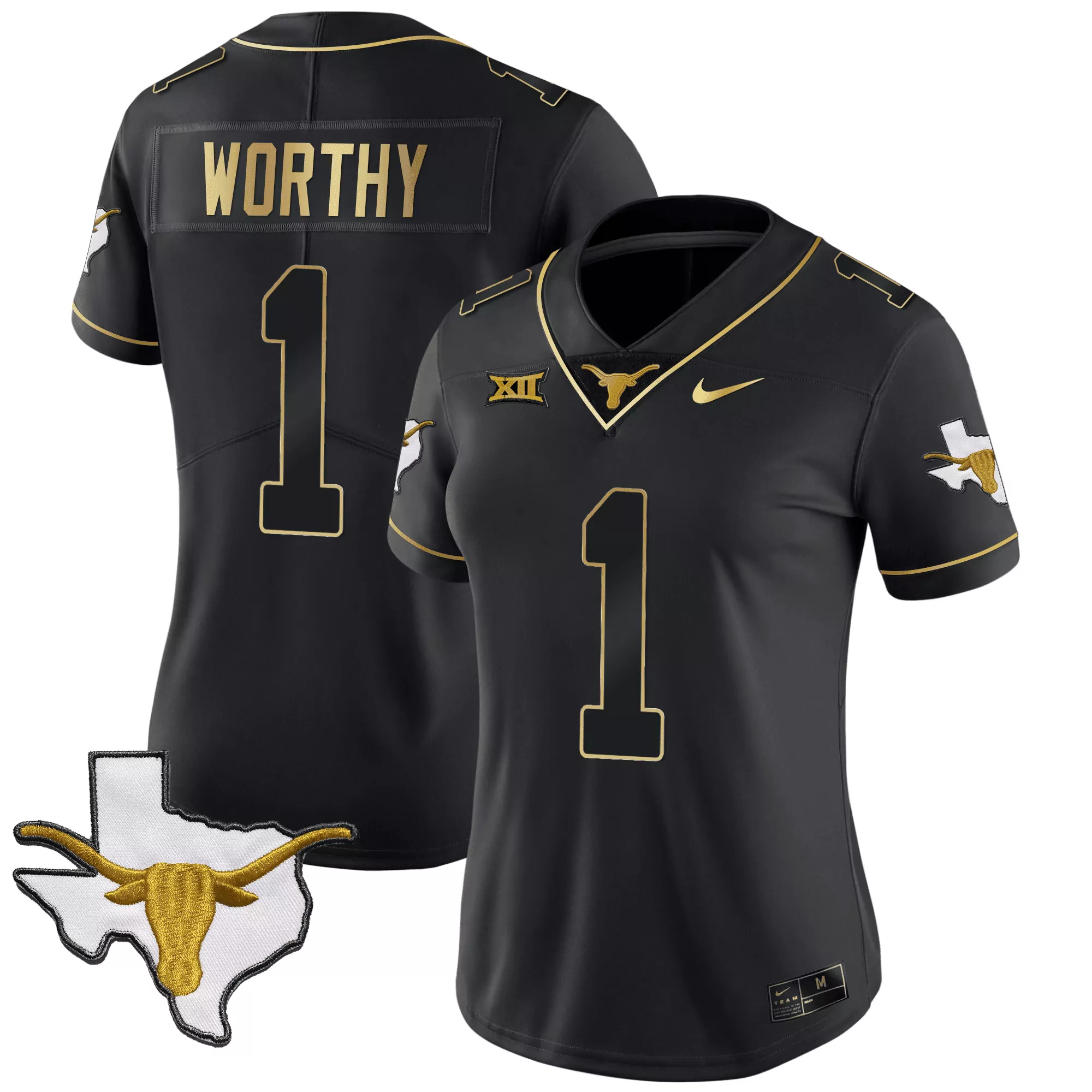 xavier worthy black gold womens texas longhorns gold vapor limited jersey all stitched