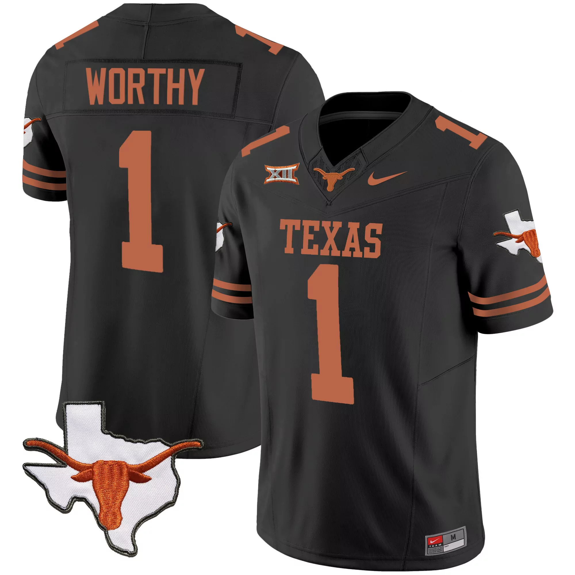 xavier worthy black mens texas longhorns vapor limited jersey v3 all stitched