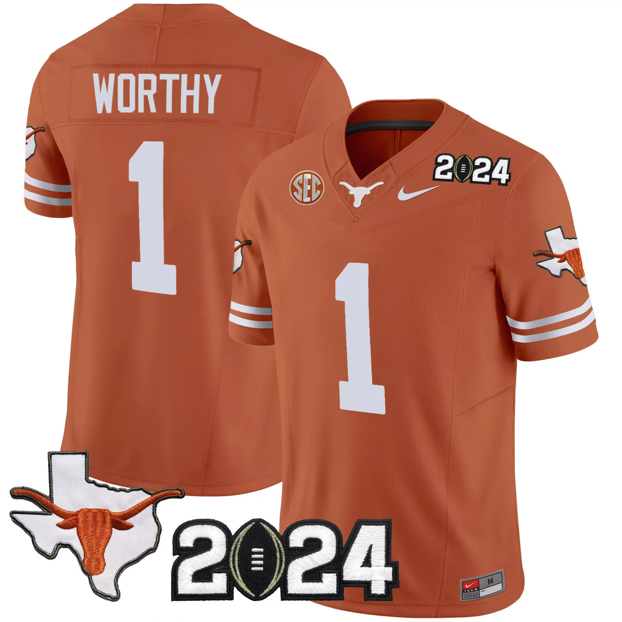 xavier worthy texas orange mens texas longhorns 2024 vapor limited jersey all stitched