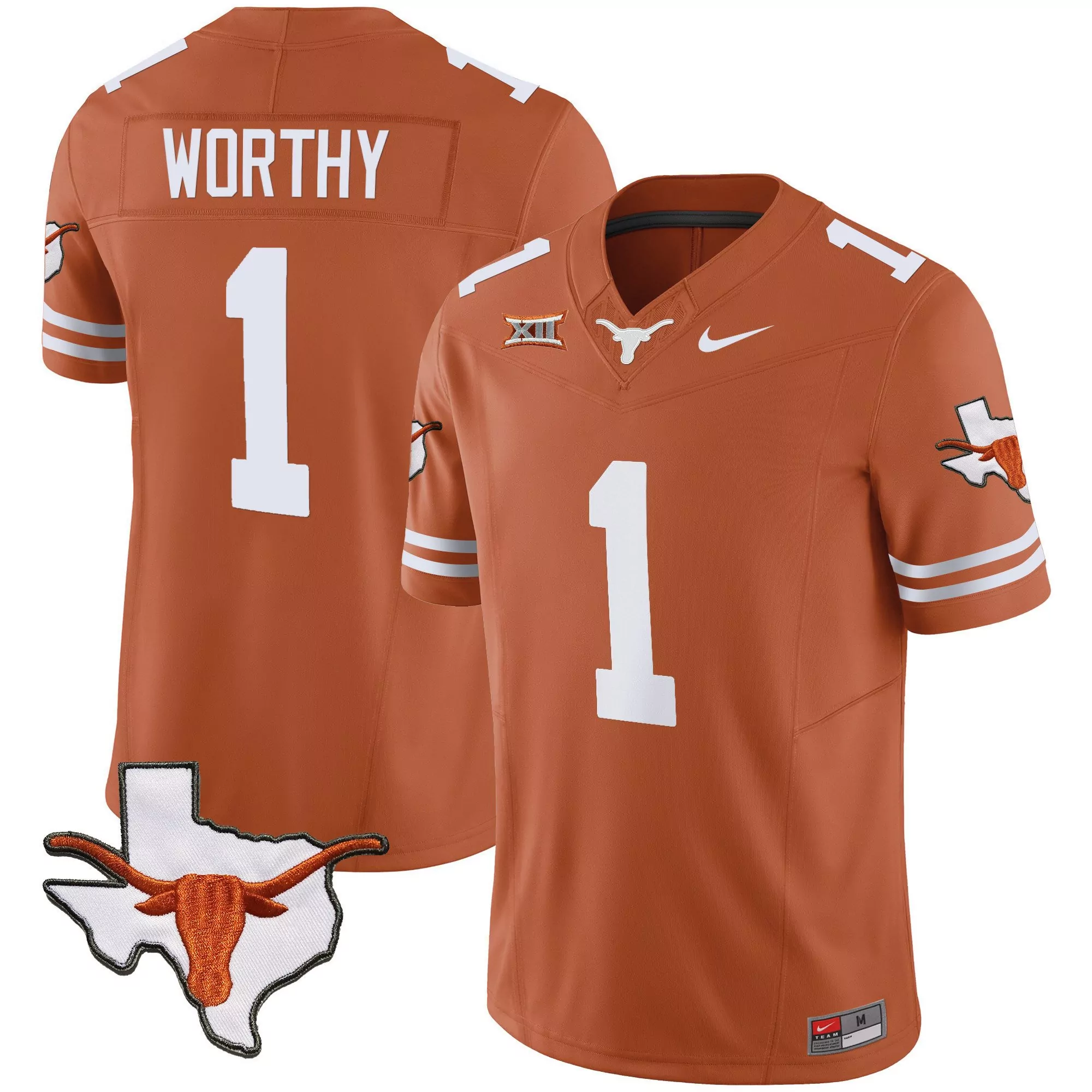 xavier worthy texas orange mens texas longhorns sugar bowl sec patch vapor jersey all stitched