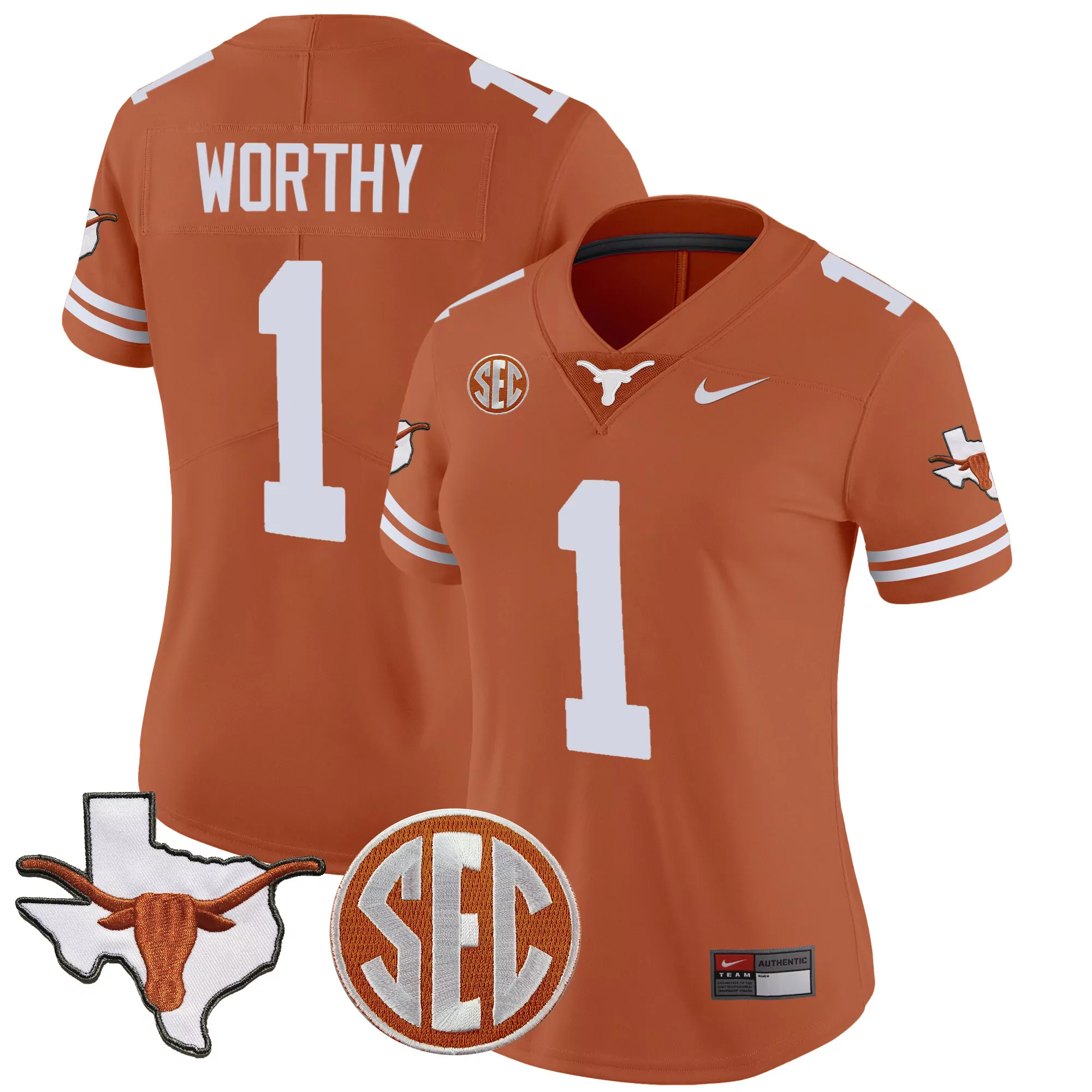 xavier worthy texas orange mens texas longhorns sugar bowl sec patch vapor jersey all stitched