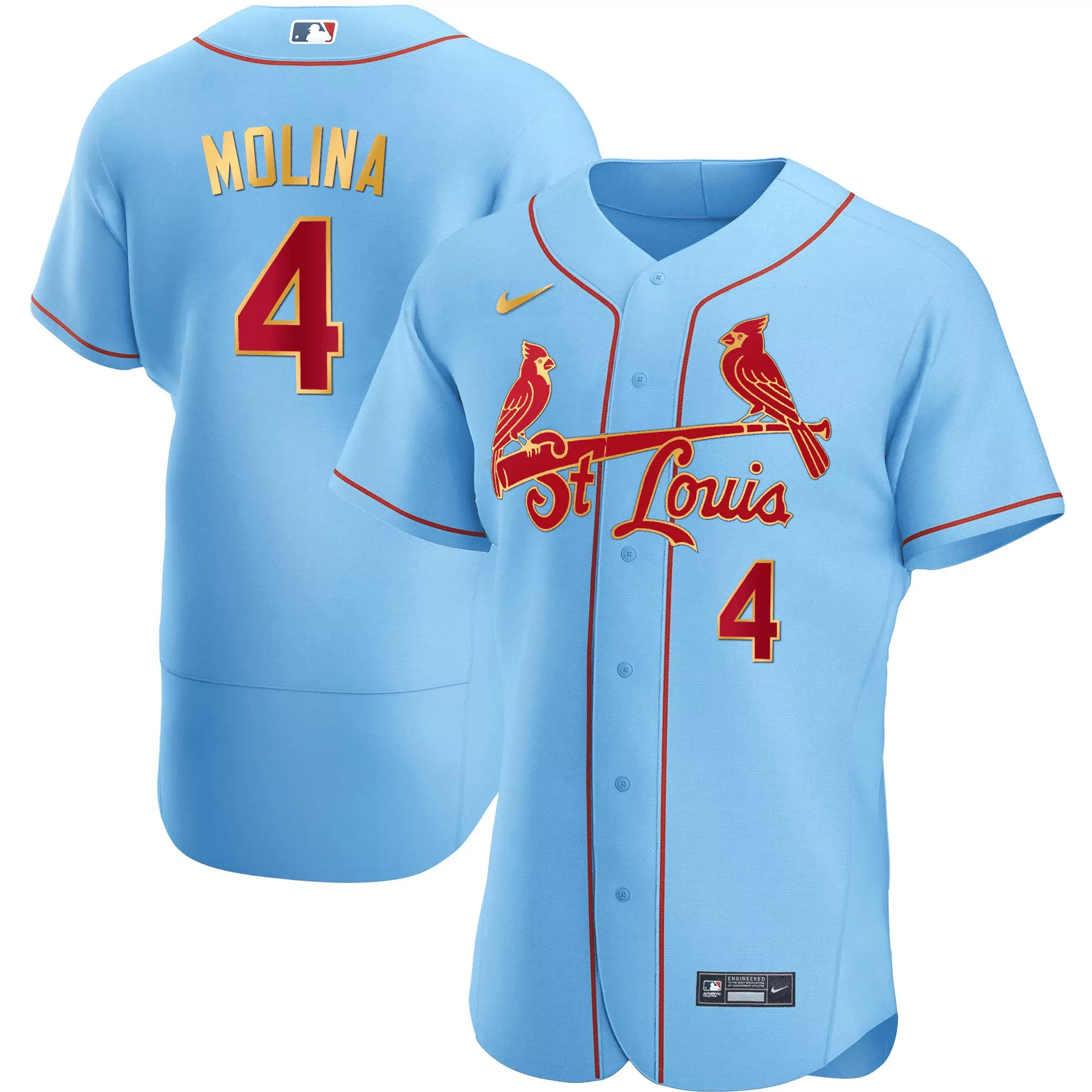 yadier molina flex white gold mens st louis cardinals black limited gold jersey all stitched