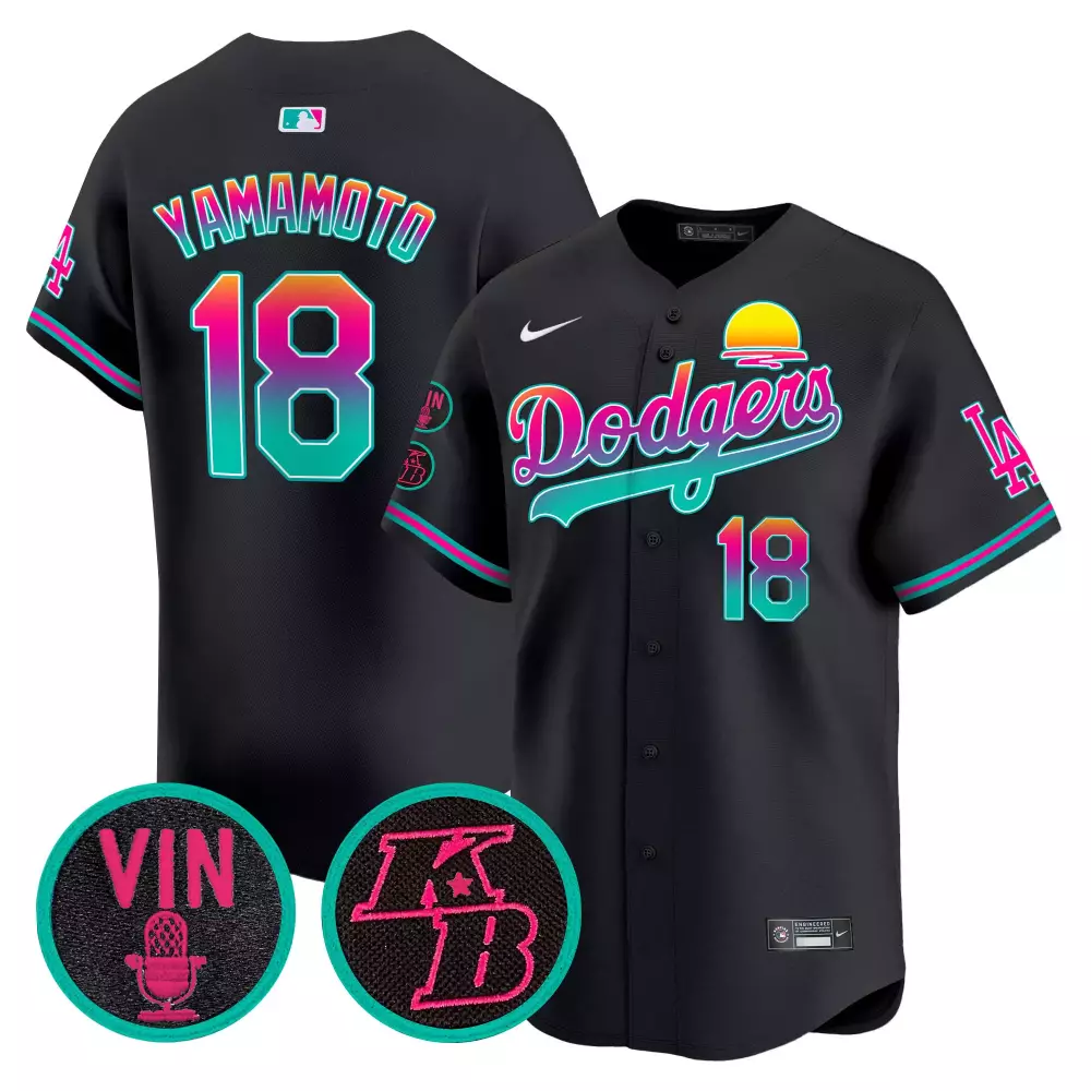 Yamamoto 2024 Dodgers Hello Kitty Limited Edition Jersey | Cream Unisex Vapor Premier | Printed Fan Gear for Men, Women & Youth