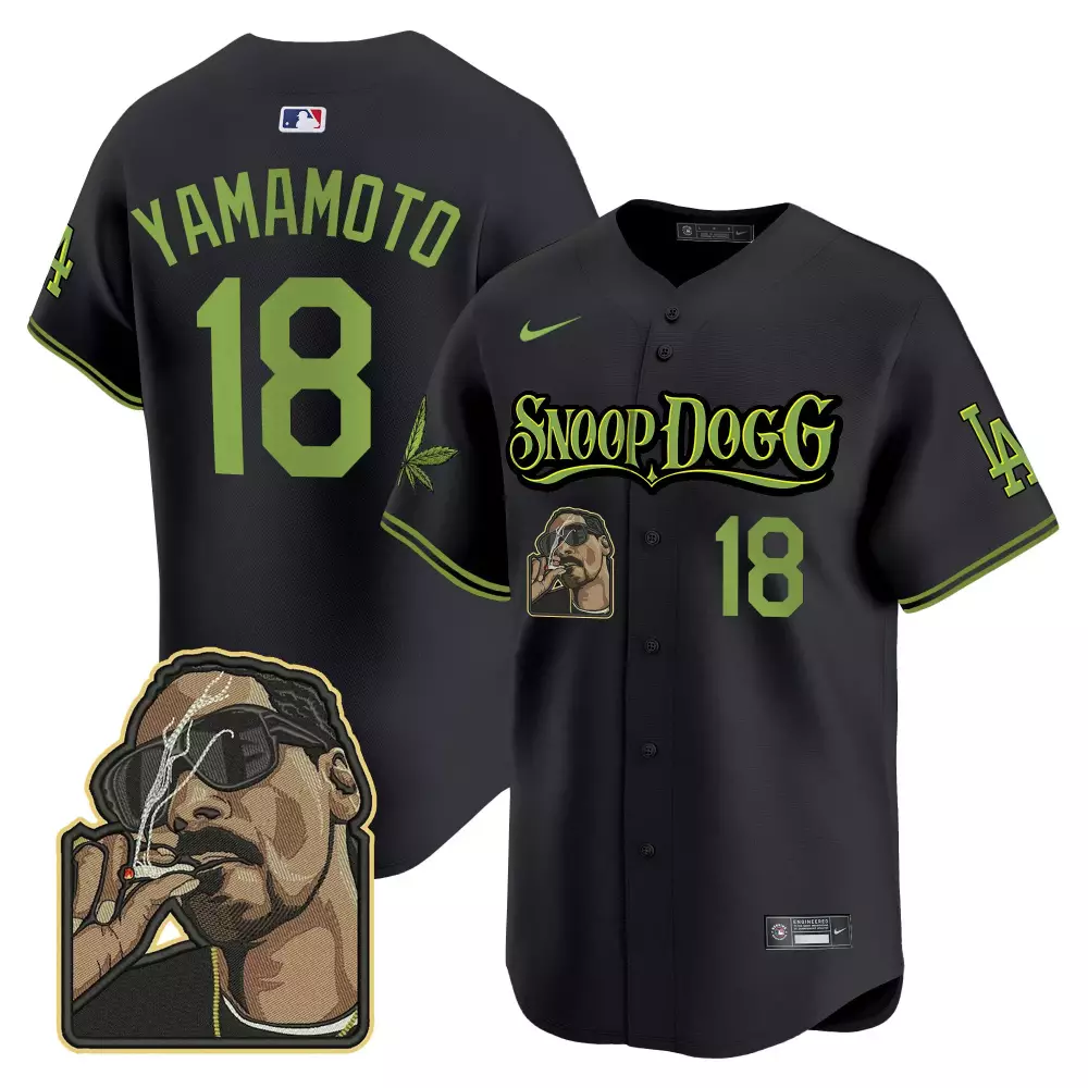 Yamamoto 2024 Dodgers Mexico California Patch Limited Edition Jersey V5 | Black Vapor Premier | All Stitched Fan Gear for Men, Women & Youth