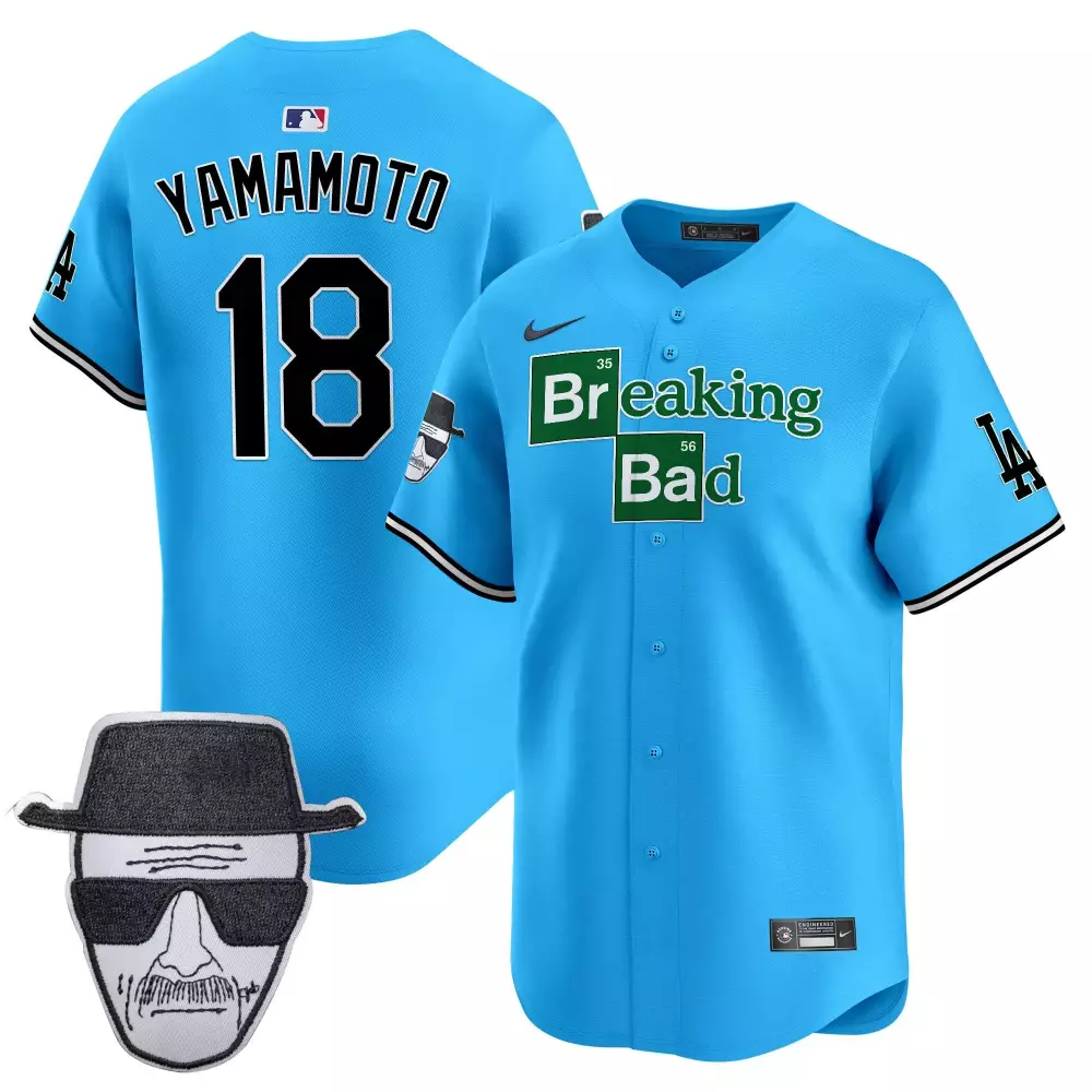 Yamamoto Dodgers Light Blue Unisex Custom Jersey | Vapor Premier Limited Edition | Trendy Fan Gear for All