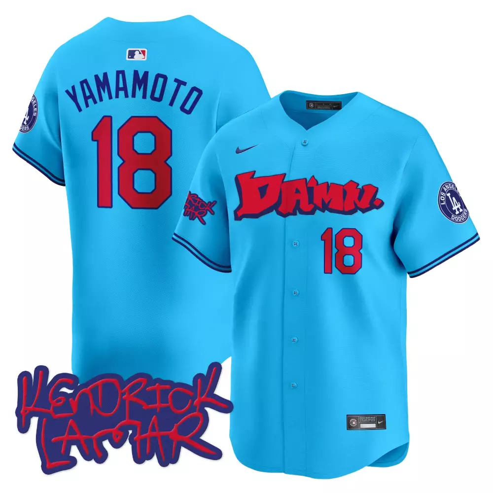 Yamamoto Dodgers Hello Kitty Light Blue Jersey | Limited Edition Vapor Premier for Men, Women & Youth | Perfect Fan Gear
