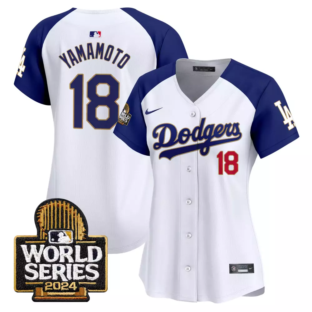 Yamamoto Dodgers 2024 White Jersey | World Tour Seoul Series Patch | Premier Limited Edition Fan Gear | For Men, Women & Youth