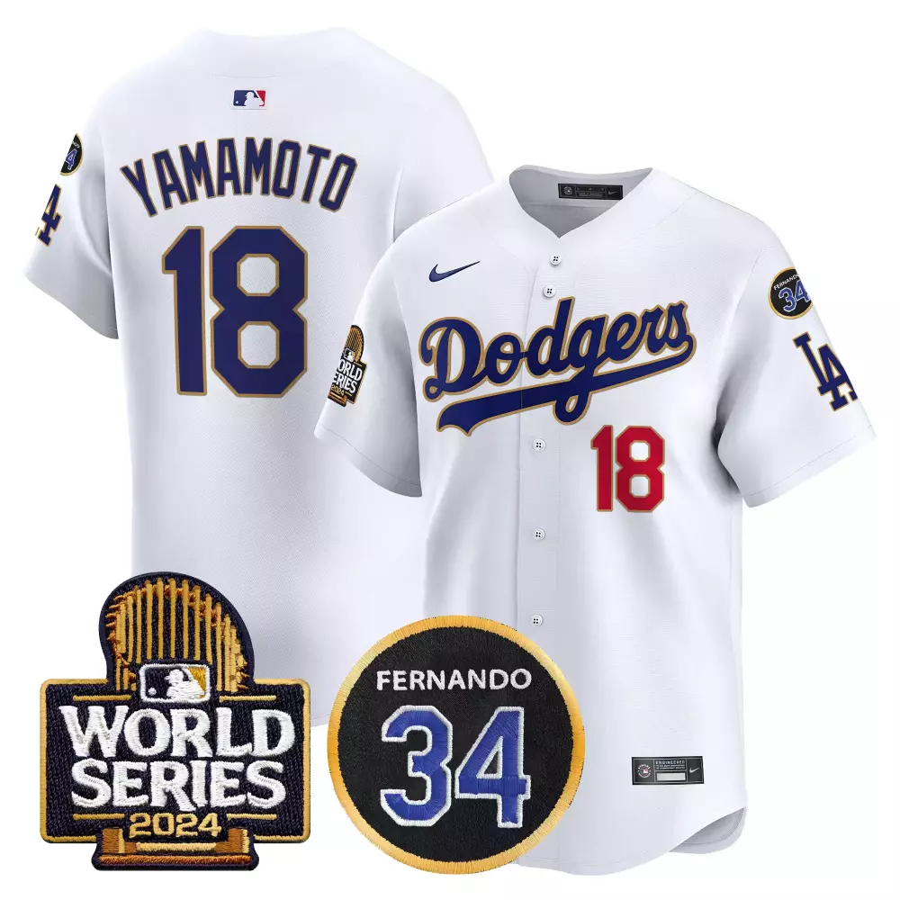 Yamamoto Dodgers Bubblegum Pink Vapor Premier Limited Jersey | White Stitched Style | Fan Gear for Men, Women & Youth