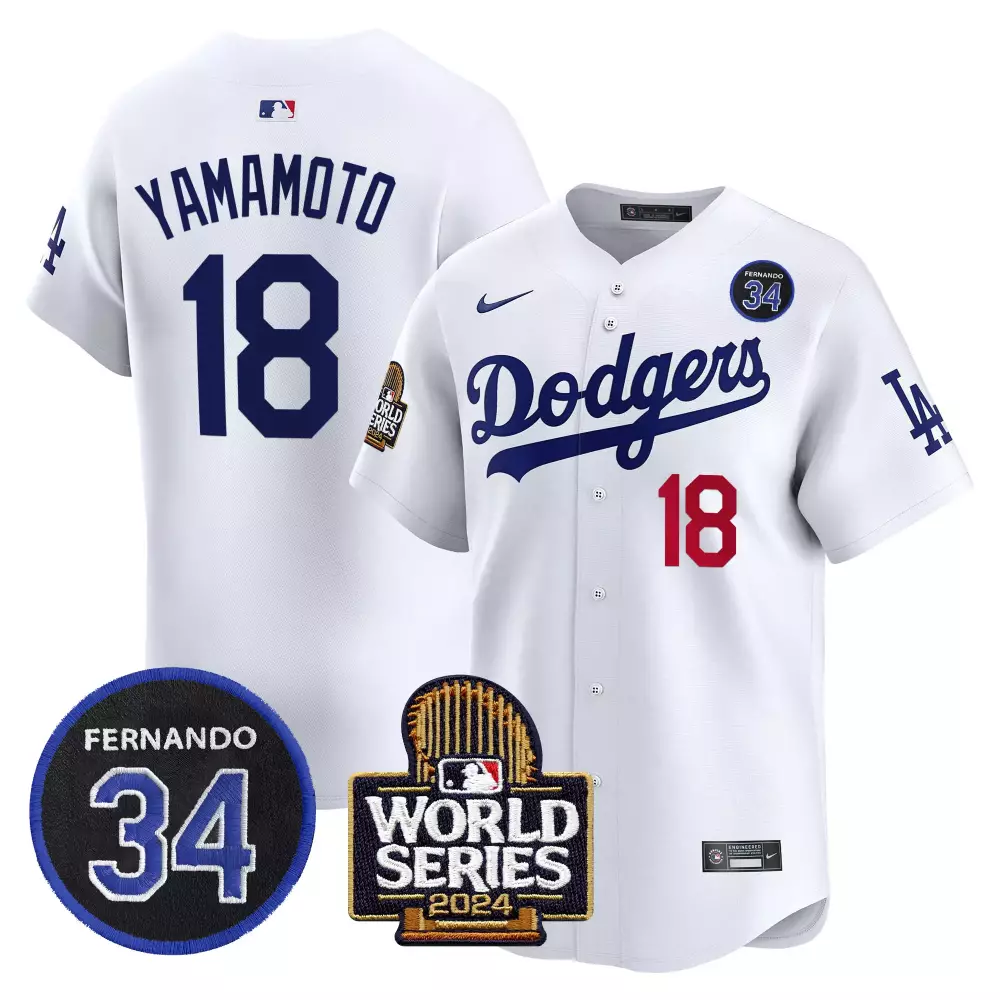 Yamamoto Dodgers Bubblegum Pink Vapor Premier Limited Jersey | White Stitched Style | Fan Gear for Men, Women & Youth
