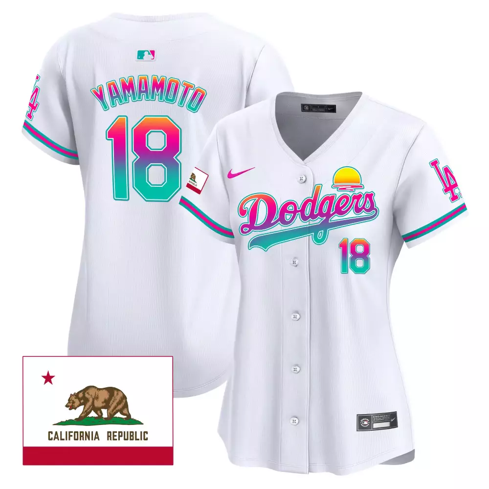 Yamamoto Dodgers 2024 Los Angeles City Style Jersey | Stitched Vapor Premier Limited Edition | Fan Gear for Women