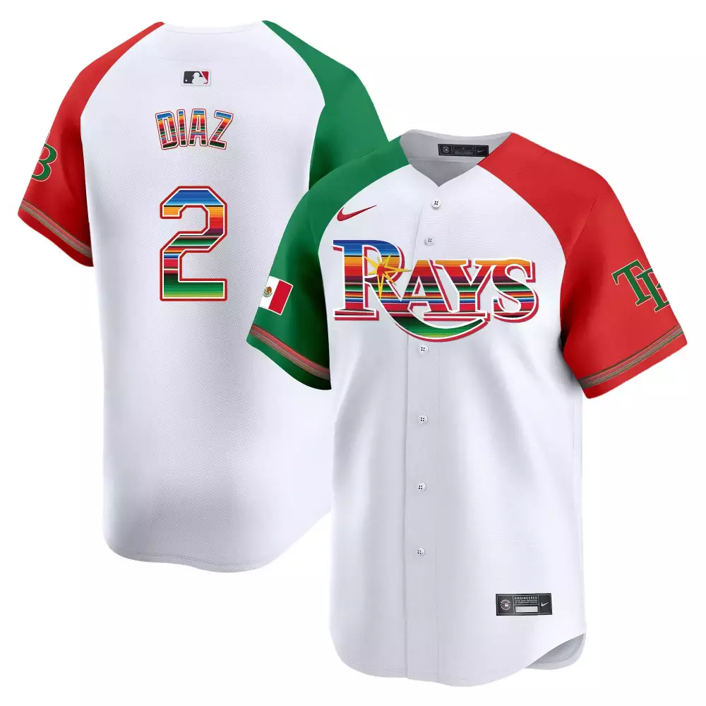 white youth tampa bay rays mexico vapor premier limited custom jersey all stitched