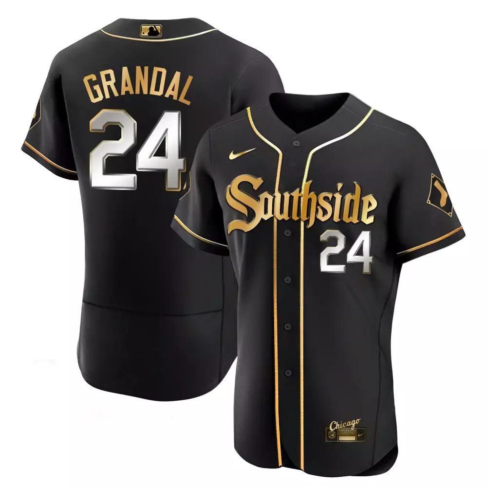 yasmani grandal flex black gold mens chicago white sox black limited gold jersey all stitched