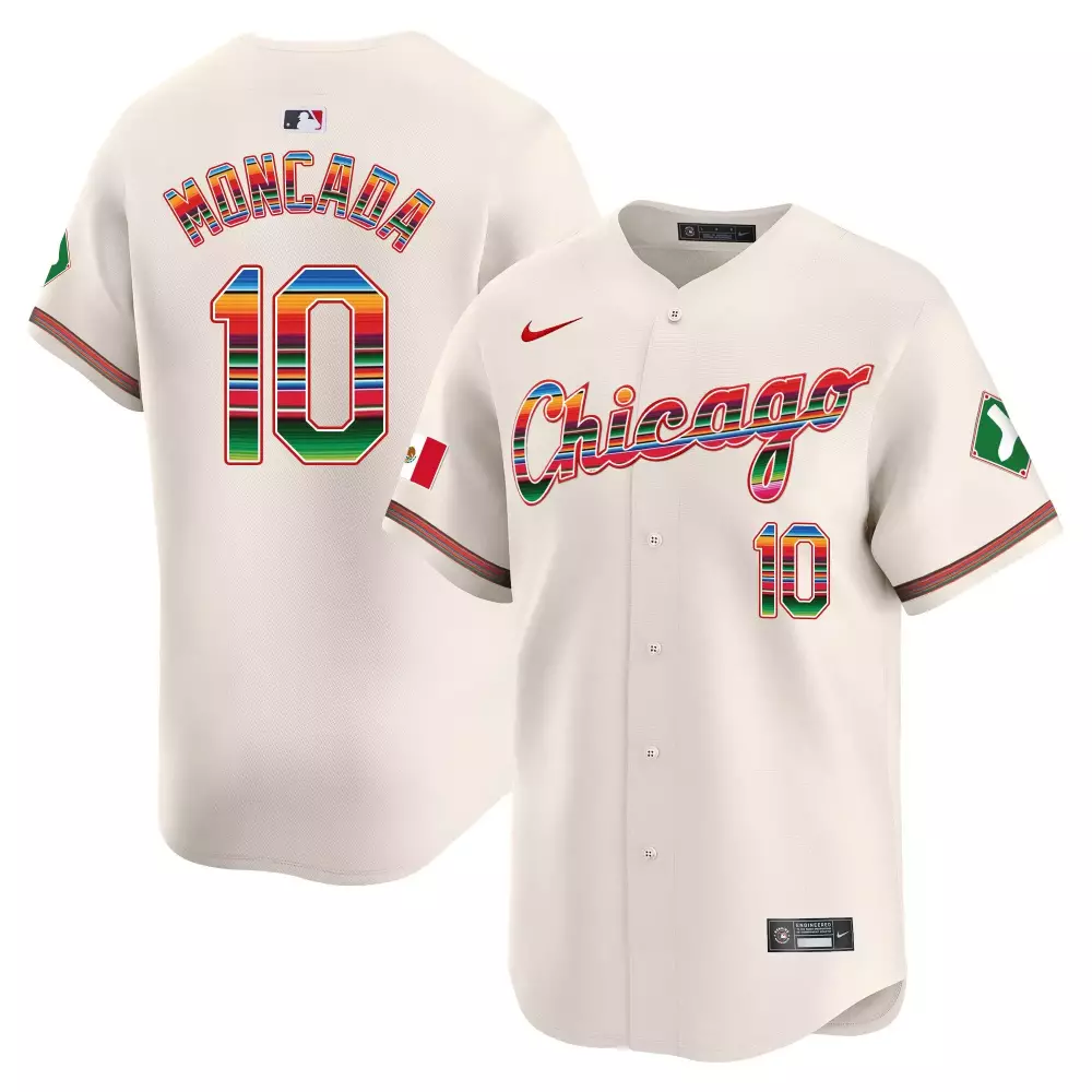 Yoan Moncada Chicago White Sox Men's Cream Mexico Vapor Premier Limited Jersey V3 | All Stitched Fan Gear | For Men, Women & Youth