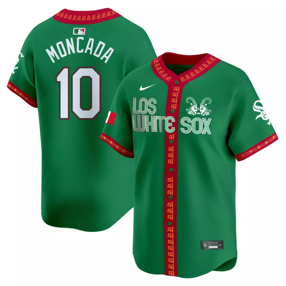 Yoan Moncada Chicago White Sox Men's Green Mexico Vapor Premier Limited Jersey | All Stitched Fan Gear | For Men, Women & Youth
