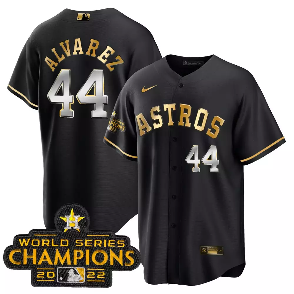 Yordan Alvarez Men's Houston Astros 2023 Gold Cool Base Jersey | Stitched Design | Perfect Fan Gear | For Men, Women & Youth