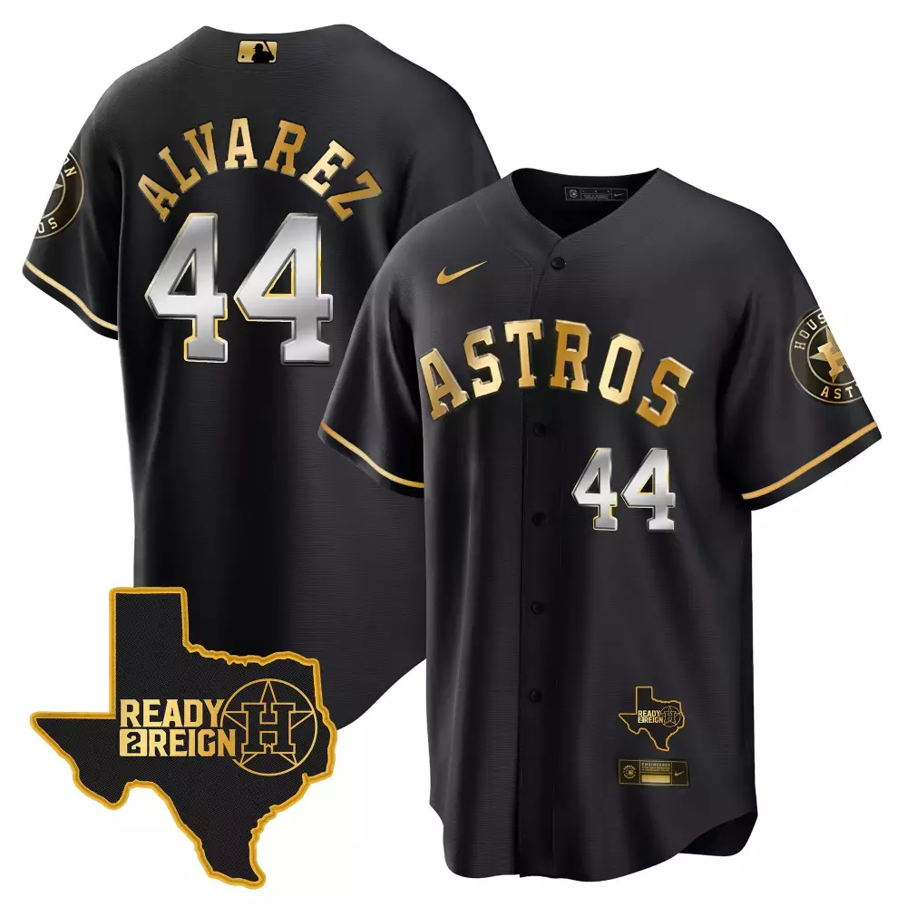 Yordan Alvarez Men's Houston Astros 2024 Ready 2 Reign Cool Base Jersey | Stitched Design | Game Day Fan Gear | For Men, Women & Youth