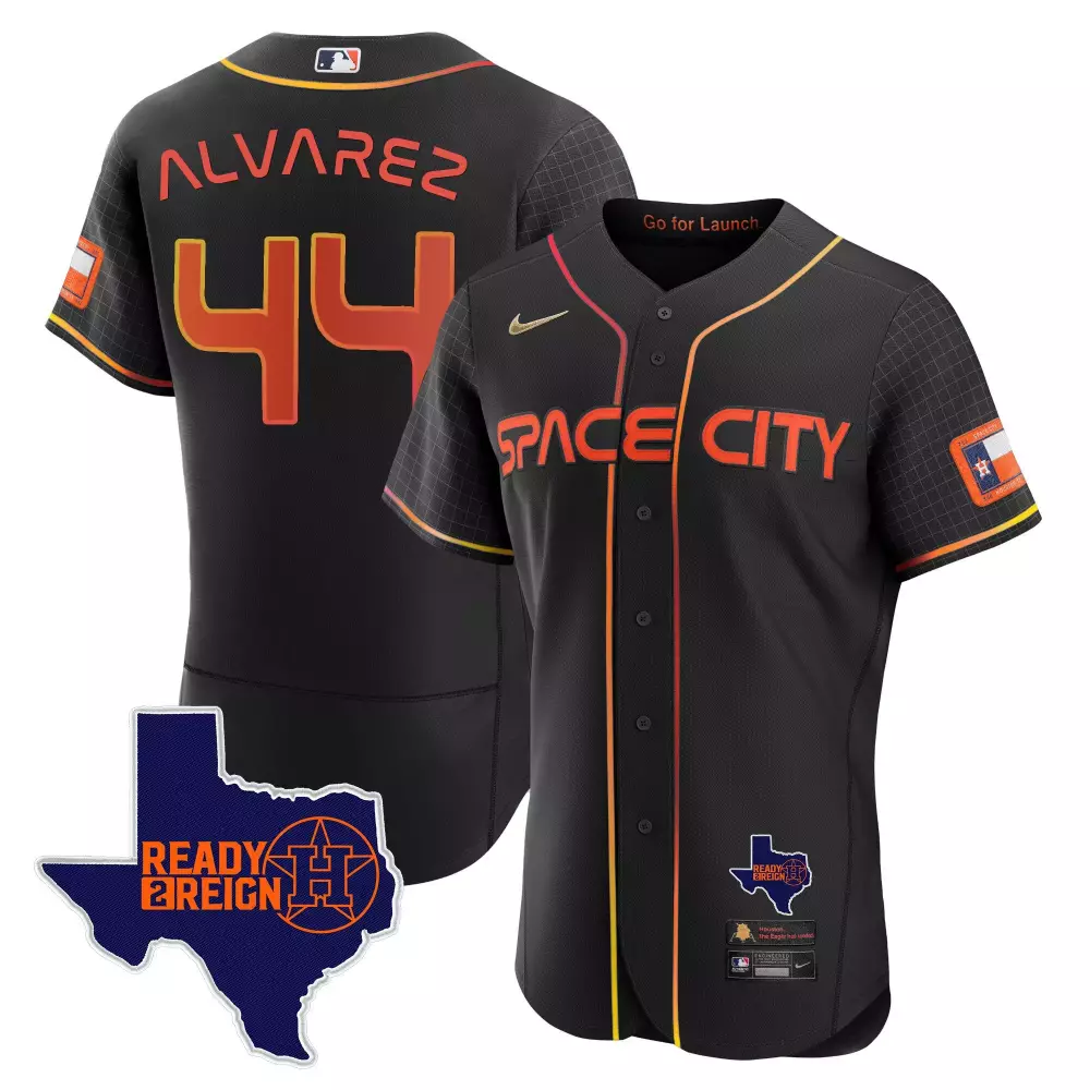Yordan Alvarez Houston Astros 2024 Space City Htown Limited Edition Jersey | White Stitched | Fan Gear for Men