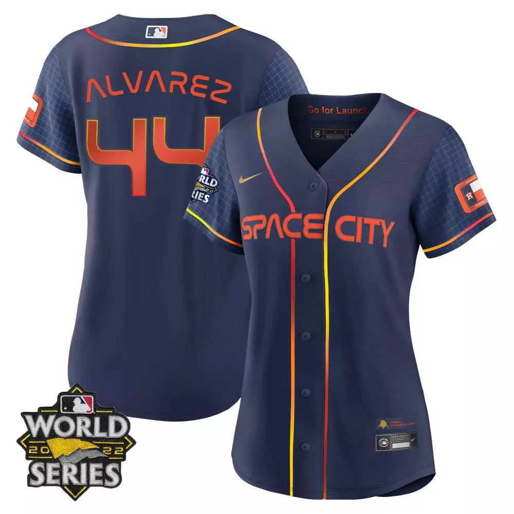 Yordan Alvarez Houston Astros 2022 World Series Player Jersey | Black Women's Stitched Fan Gear | For Men, Women & Youth