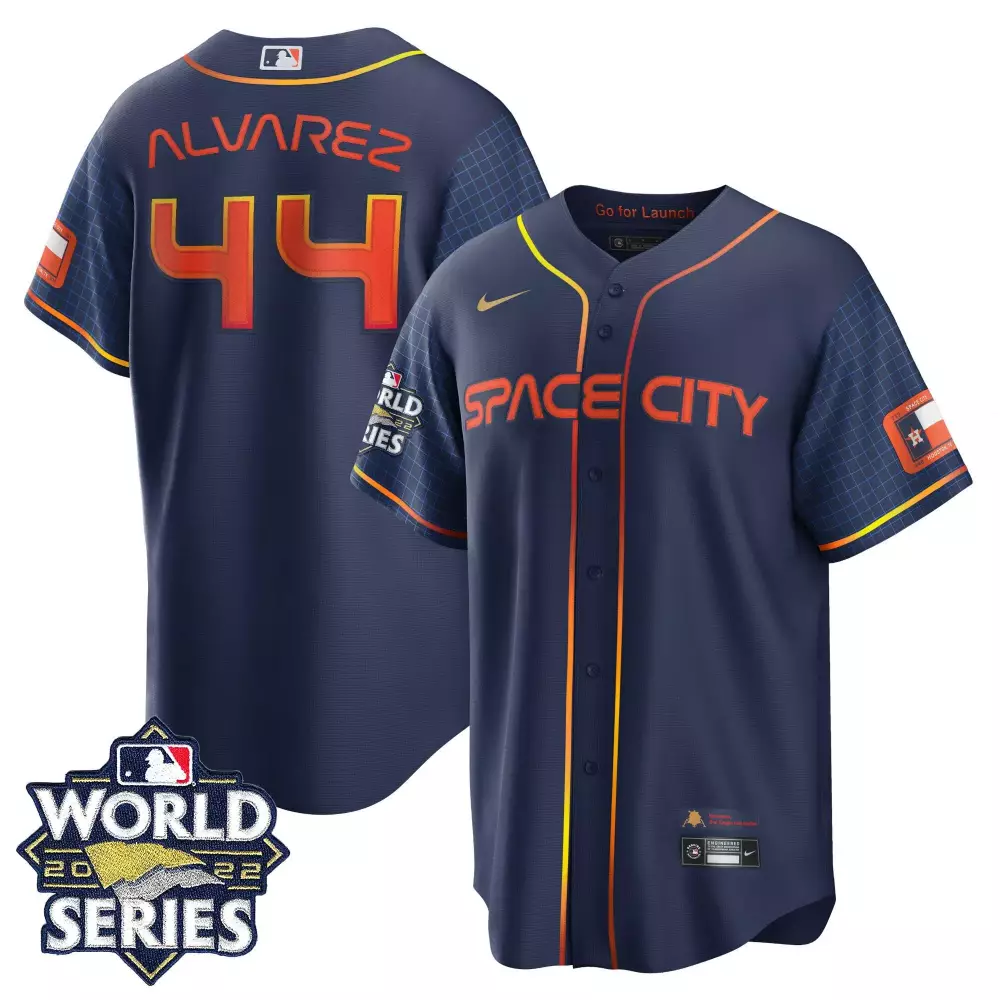 Yordan Alvarez Houston Astros Youth 2022 World Series Player Jersey | Cool Space City Design | For Men, Women & Youth