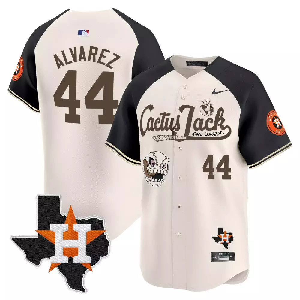 yordan alvarez cream alternate mens houston astros cactus jack patch vapor premier limited jersey v6 stitched