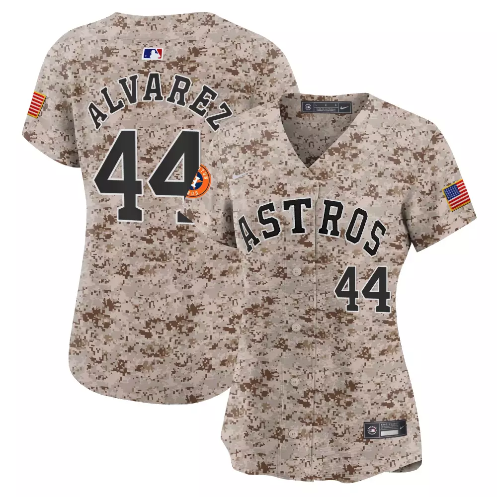 Yordan Alvarez Cream Youth's Houston Astros Orbit Patch Vapor Premier Jersey V2 | Limited Edition Stitched Fan Gear | For Men, Women & Youth