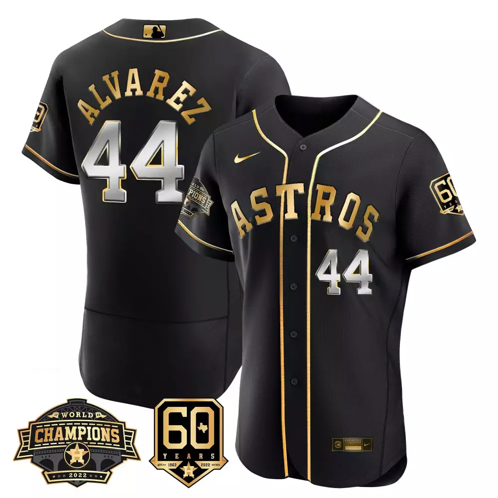 Yordan Alvarez Flex Base Youth's Houston Astros Space City 2022 World Series Jersey | Stitched Fan Gear | For Men, Women & Youth