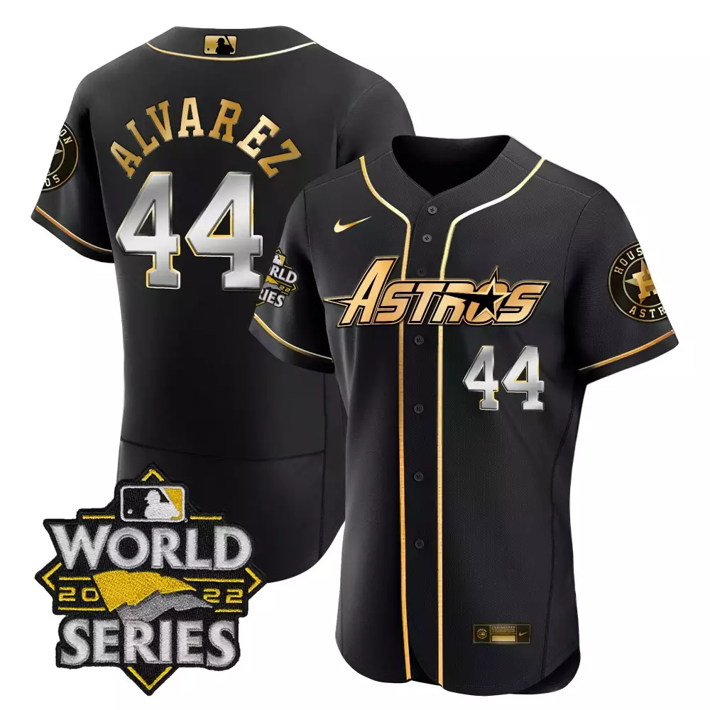 yordan alvarez flex black mens houston astros world series throwback patch gold jersey all stitched