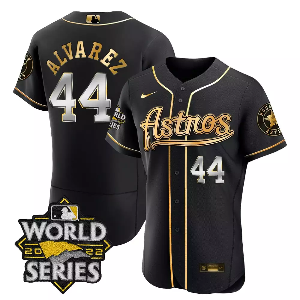 yordan alvarez flex black mens houston astros world series throwback patch gold jersey all stitched