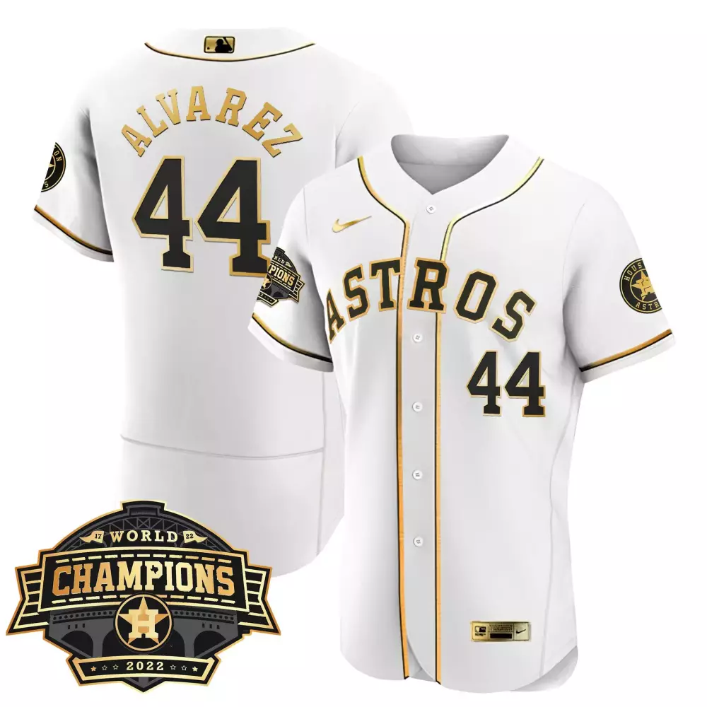 Yordan Alvarez Houston Astros 2022 Champions Limited Jersey | Flex White Style | Stitched Fan Gear | For Men, Women & Youth
