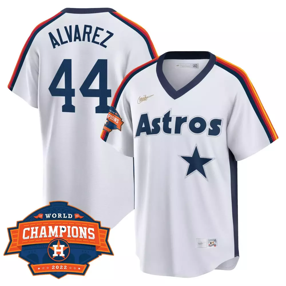 Yordan Alvarez Houston Astros Home Cooperstown 2022 Champions Limited Player Jersey | Stitched Fan Gear | For Men, Women & Youth