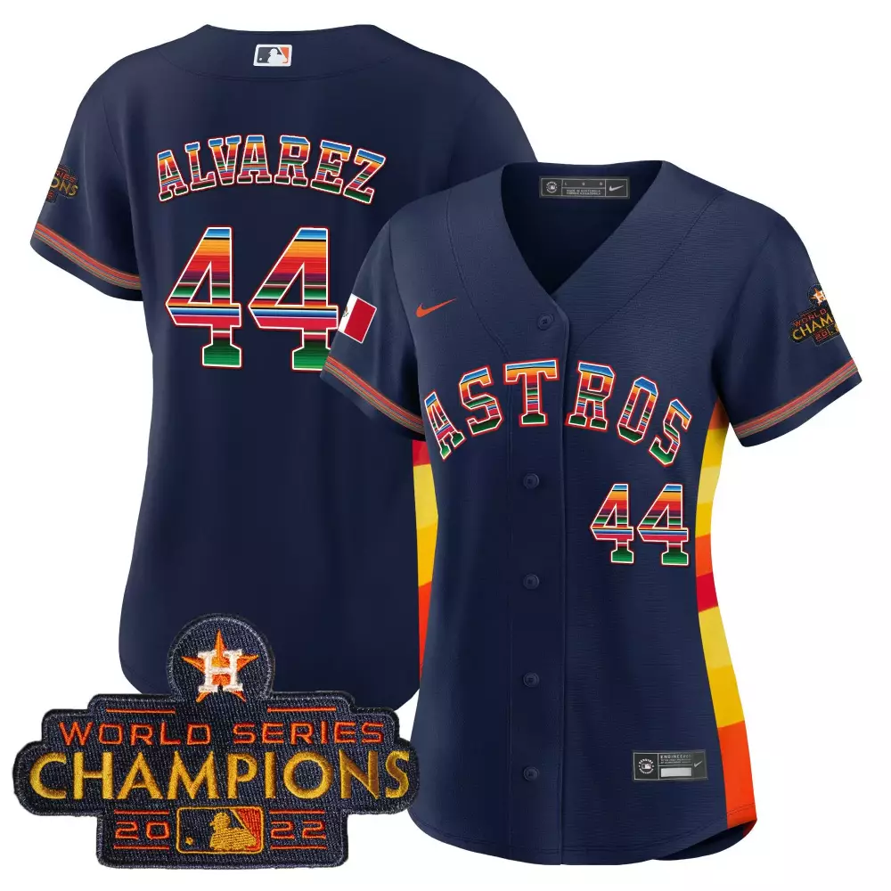 Yordan Alvarez Houston Astros 2023 Navy Alternate Women's Jersey | Mexico Baseball Limited Edition | Fan Gear for Women & Youth
