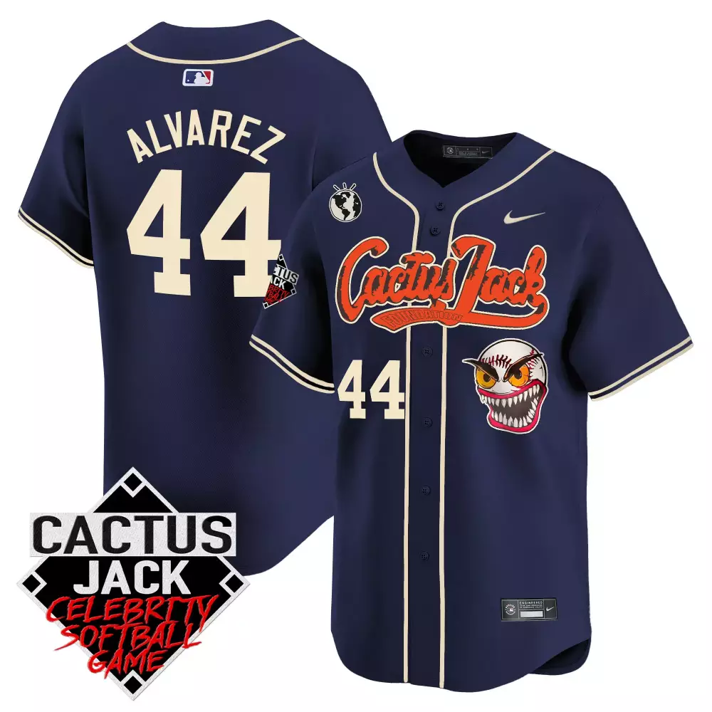 Yordan Alvarez Houston Astros Cactus Jack Celebrity Softball Game Patch Vapor Premier Jersey | Limited Edition | Fan Gear for Men, Women & Youth