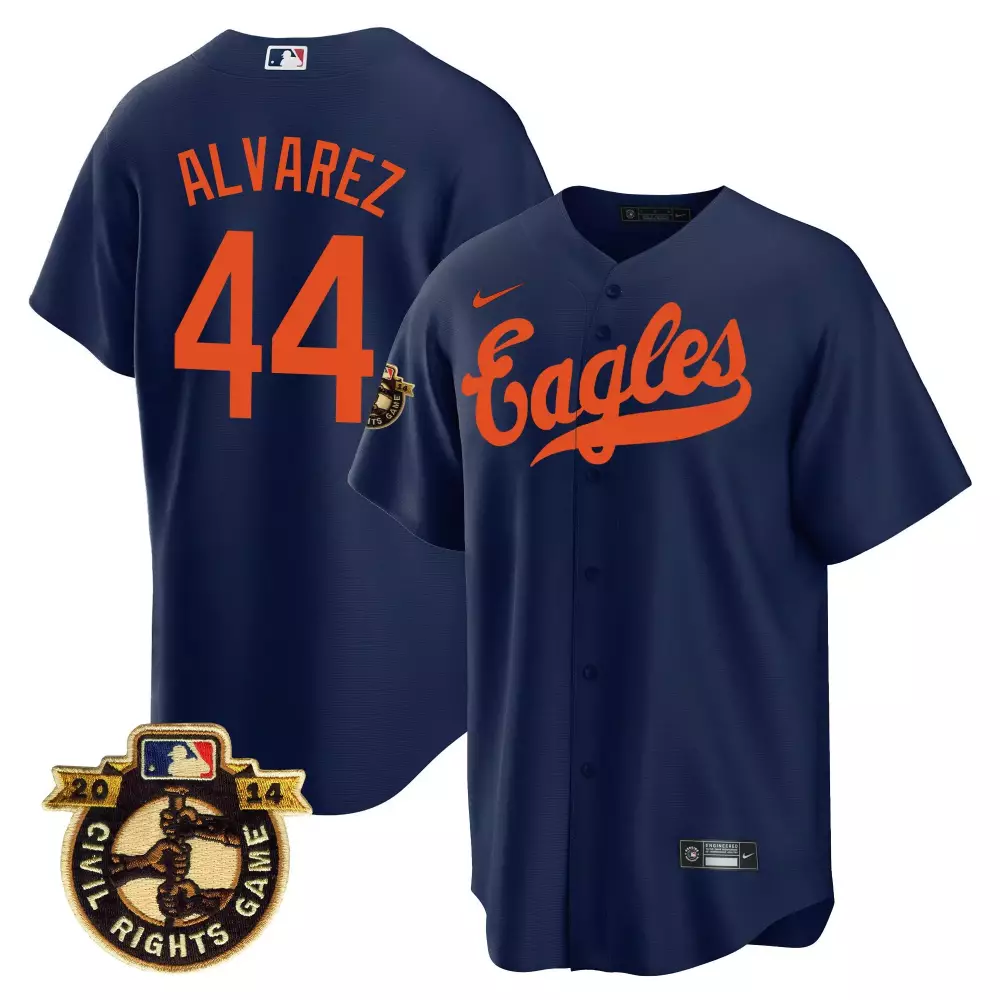 yordan alvarez navy mens houston astros throwback 1950 houston eagles jersey all stitched