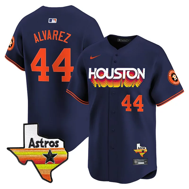 yordan alvarez navy mens houston astros throwback 1950 houston eagles jersey all stitched