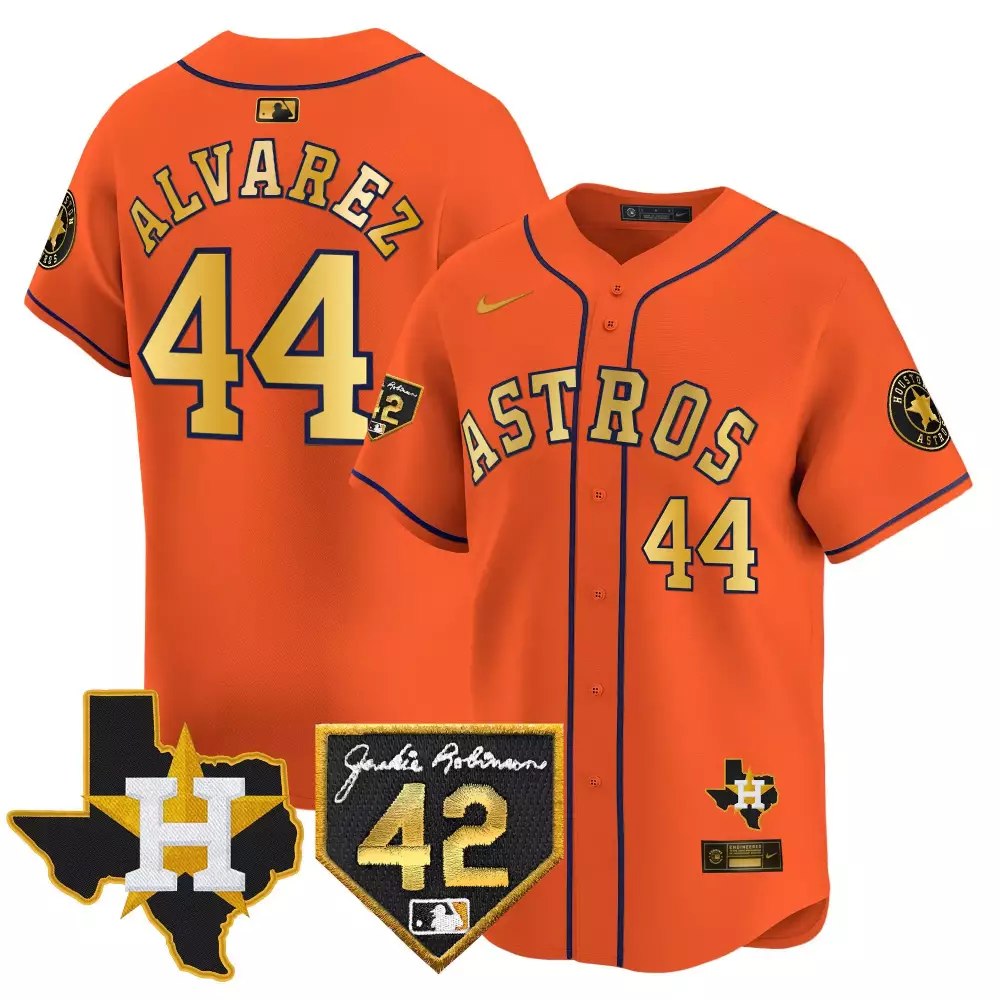 Yordan Alvarez Houston Astros 2024 Robinson Texas Patch Jersey | Stitched Vapor Premier Limited Edition | Fan Gear for All | For Men, Women & Youth