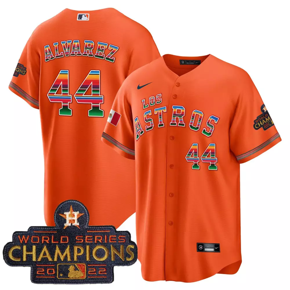 Yordan Alvarez Houston Astros 2025 Mexico Jersey | Orange Stitched Limited Edition | Fan Gear for Men, Women & Youth