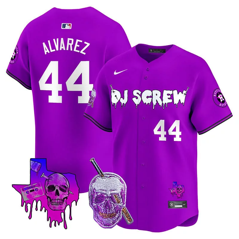 Yordan Alvarez Purple Men's Houston Astros DJ Screw Vapor Premier Limited Jersey | All Stitched Fan Gear | For Men, Women & Youth