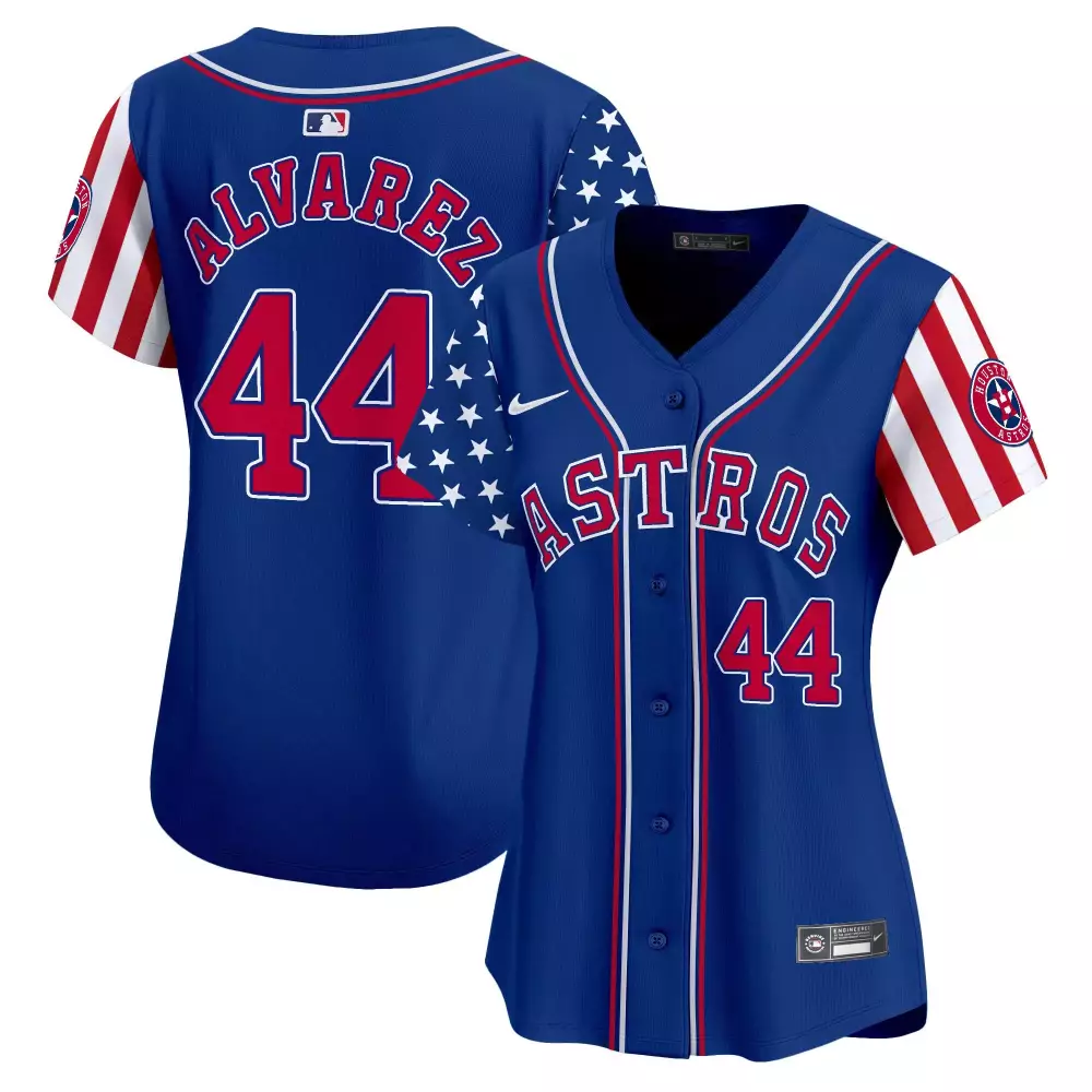 Yordan Alvarez Royal Men's Houston Astros 2024 Fourth of July Vapor Premier Limited Jersey | All Stitched Fan Gear | For Men, Women & Youth