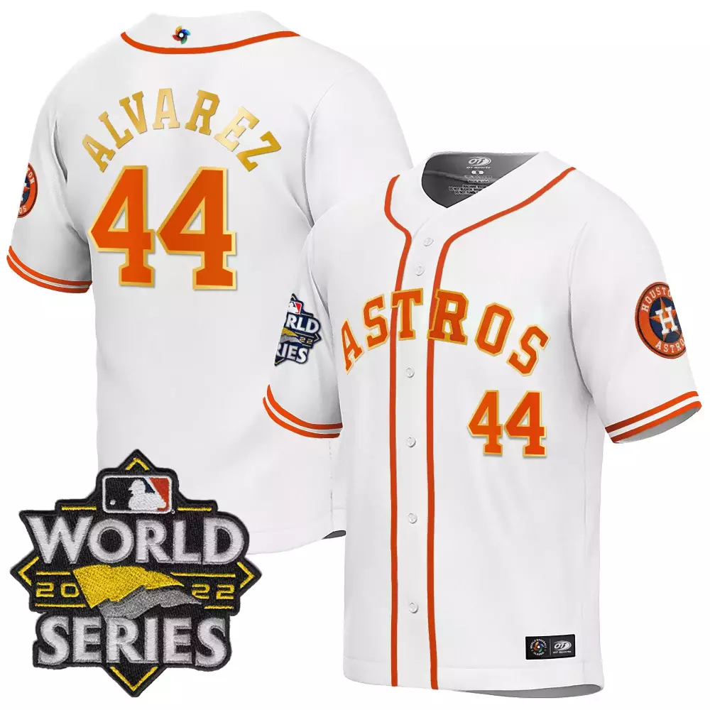 yordan alvarez white gold mens houston astros space city houston rodeo patch vapor premier limited jersey all stitched