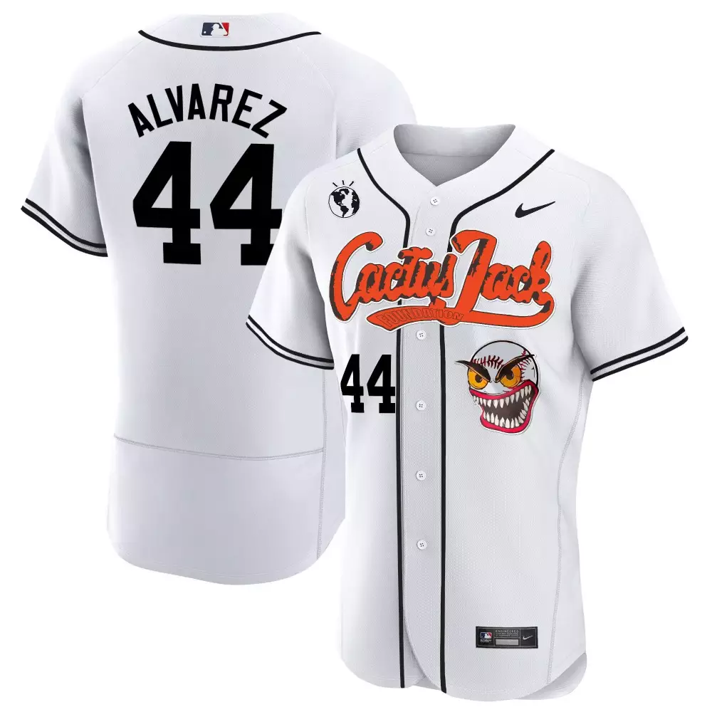 Yordan Alvarez Houston Astros 2023 Cactus Jack Flex Base Jersey | Stitched Limited Edition Fan Gear | For Men, Women & Youth