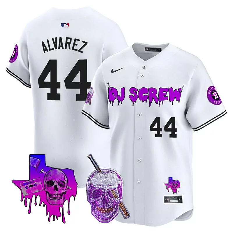 Yordan Alvarez Houston Astros 2023 DJ Screw Vapor Premier Jersey | Stitched Limited Edition Fan Gear | For Men, Women & Youth