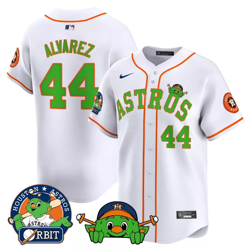 Yordan Alvarez Houston Astros Orbit Patch Vapor Premier Jersey V3 | Stitched Limited Edition | Fan Gear for Men, Women & Youth